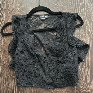 Bebe Lacey Crop Top